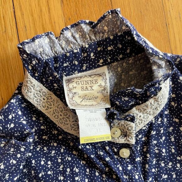 70s Vintage Gunne Sax Prairie Midi Dress - Picture 7 of 10